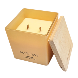 Max Levi PREMIUM Creamy Vanilla Scented Candle 400g