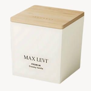 Max Levi Premium Creamy Vanilla Candle product image white background 