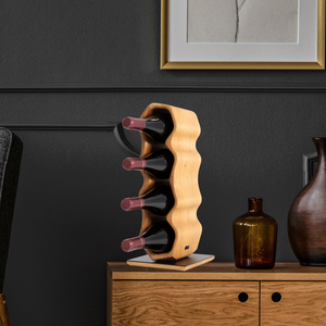 Max Levi Warp Select Oak wood wine rack, wine stand rack, a wine rack, lifestyle image