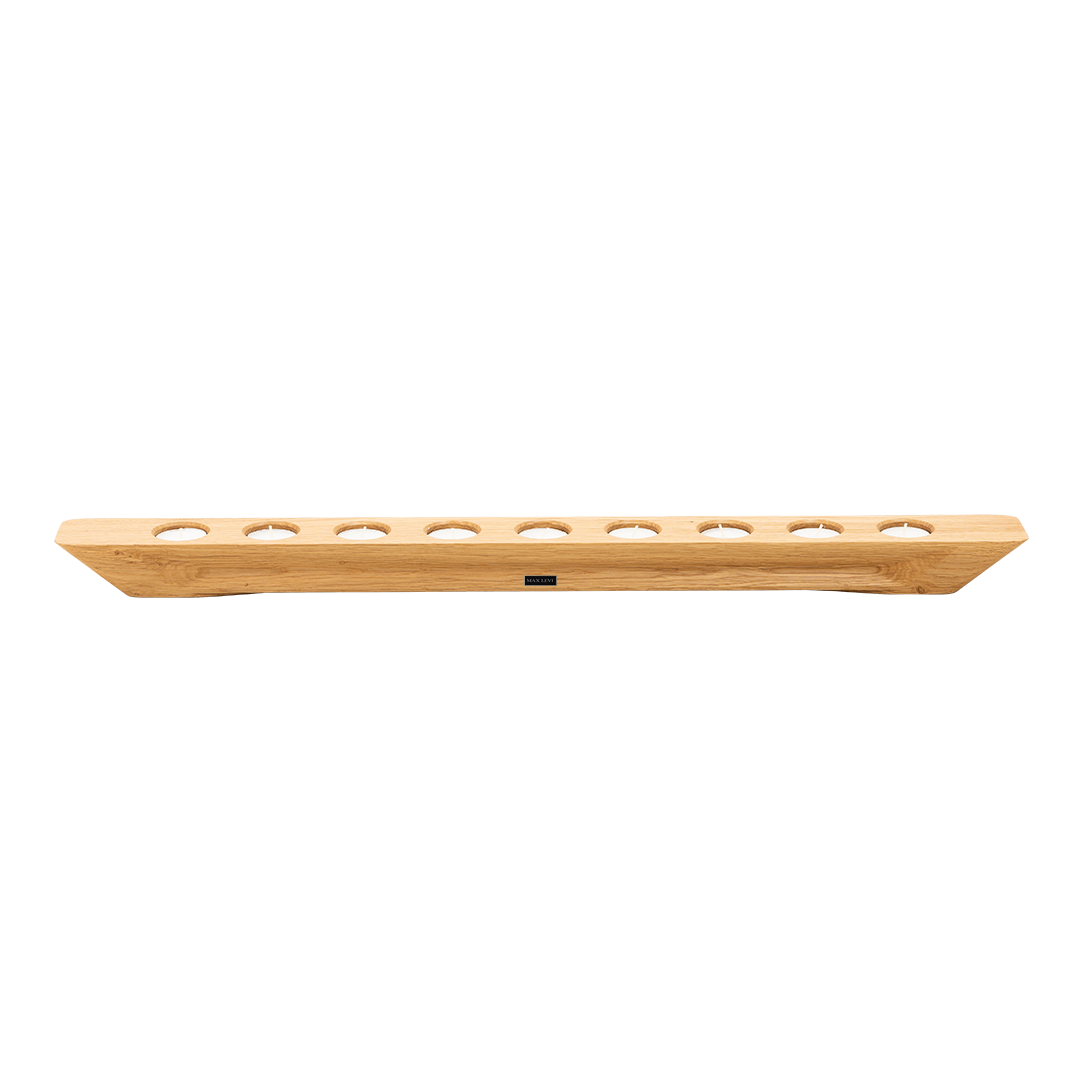 Max levi Balmy tea light candle holder, Select Oak, tea candle holder, horizontal image