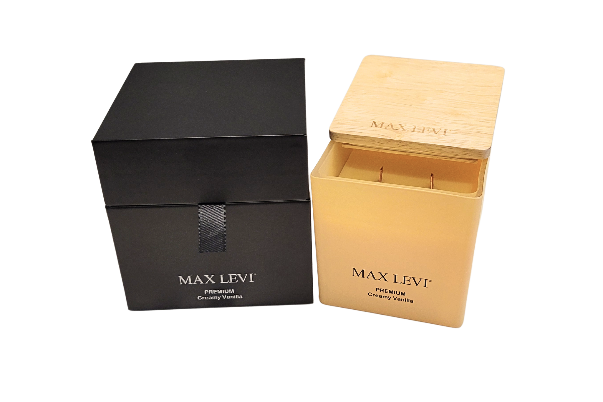 Max Levi PREMIUM Creamy Vanilla Scented Candle 400g