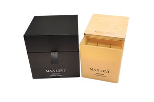 Max Levi PREMIUM Creamy Vanilla Scented Candle 400g