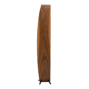 Max Levi Provence American Walnut wood wine rack, wine stand rack, a wine rack, black stand, side image without bottles