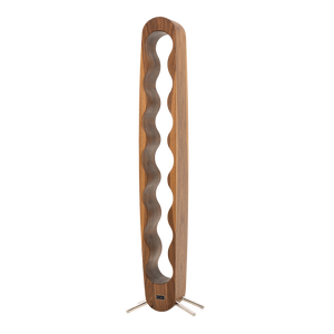 Max Levi Provence American Walnut wood wine rack, wine stand rack, a wine rack, silver stand, corner image without bottles