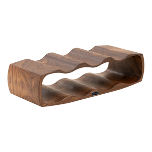 Max Levi Art American Walnut wood wine rack, wine stand rack, a wine rack, corner image without bottles 2