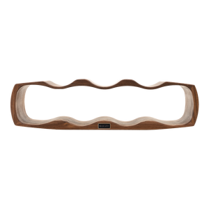 Max Levi Art American Walnut wood wine rack, wine stand rack, a wine rack, front image without bottles 2