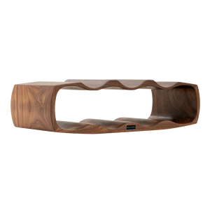 Max Levi Art American Walnut wood wine rack, wine stand rack, a wine rack, corner image without bottles 4