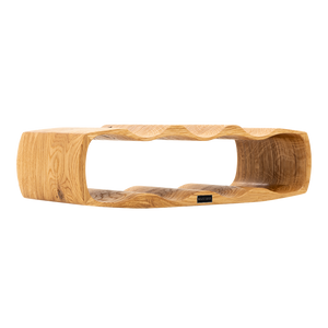Max Levi Art Rustic Brushed Oak wood wine rack, wine stand rack, a wine rack, corner image without bottles 4