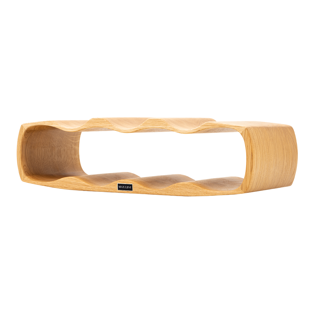 Max Levi Art Select Oak wood wine rack, wine stand rack, a wine rack, corner image without bottles 3