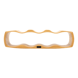 Max Levi Art Select Oak wood wine rack, wine stand rack, a wine rack, front image without bottles 2