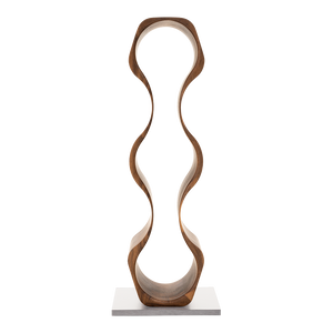 Max Levi Harmony American Walnut wood wine rack, wine stand rack, a wine rack, front image without bottles, silver stand
