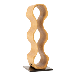 Max Levi Harmony Select Oak wine rack, wine stand rack, a wine rack, corner image without bottles, black stand