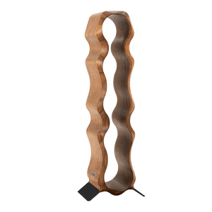 Max Levi Natura American Walnut wood wine rack, wine stand rack, a wine rack, black stand, corner image without bottles