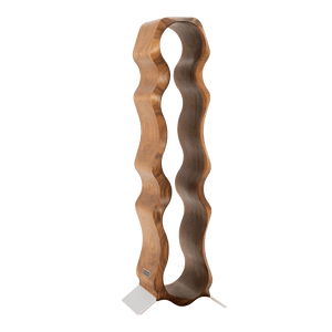 Max Levi Natura American Walnut wood wine rack, wine stand rack, a wine rack, silver stand, corner image without bottles