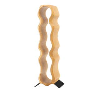 Max Levi Natura Select Oak wood wine rack, wine stand rack, a wine rack, black stand, corner image without bottles 3