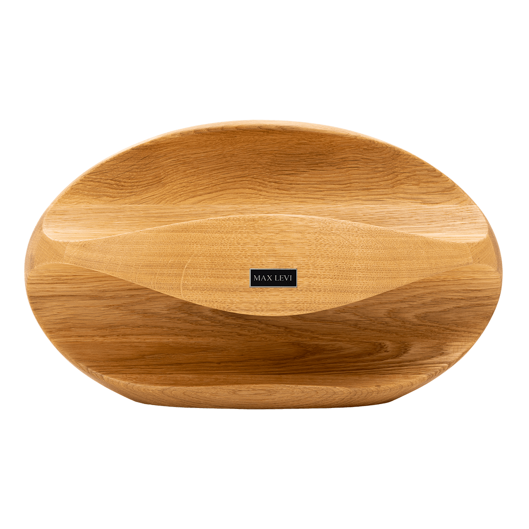Max Levi Try Select Oak wood wine rack, wine stand rack, a wine rack, front image without bottles